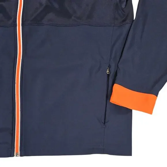 Under Armour Auburn University Jacket Men Large Blue Orange Full Zip Lightweight - Picture 7 of 14